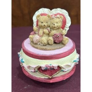 Bears and Firends Gold Teddy Bear Music Box